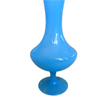 Blue opaline vase