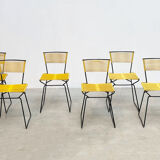 Set of six 'Spaghetti' dining chairs