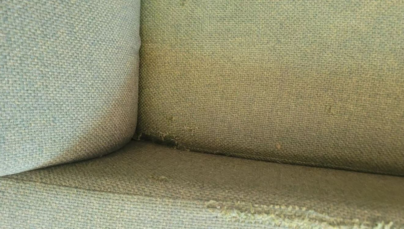 Fauteuil vintage style scandinave tissu vert