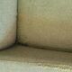 Fauteuil vintage style scandinave tissu vert