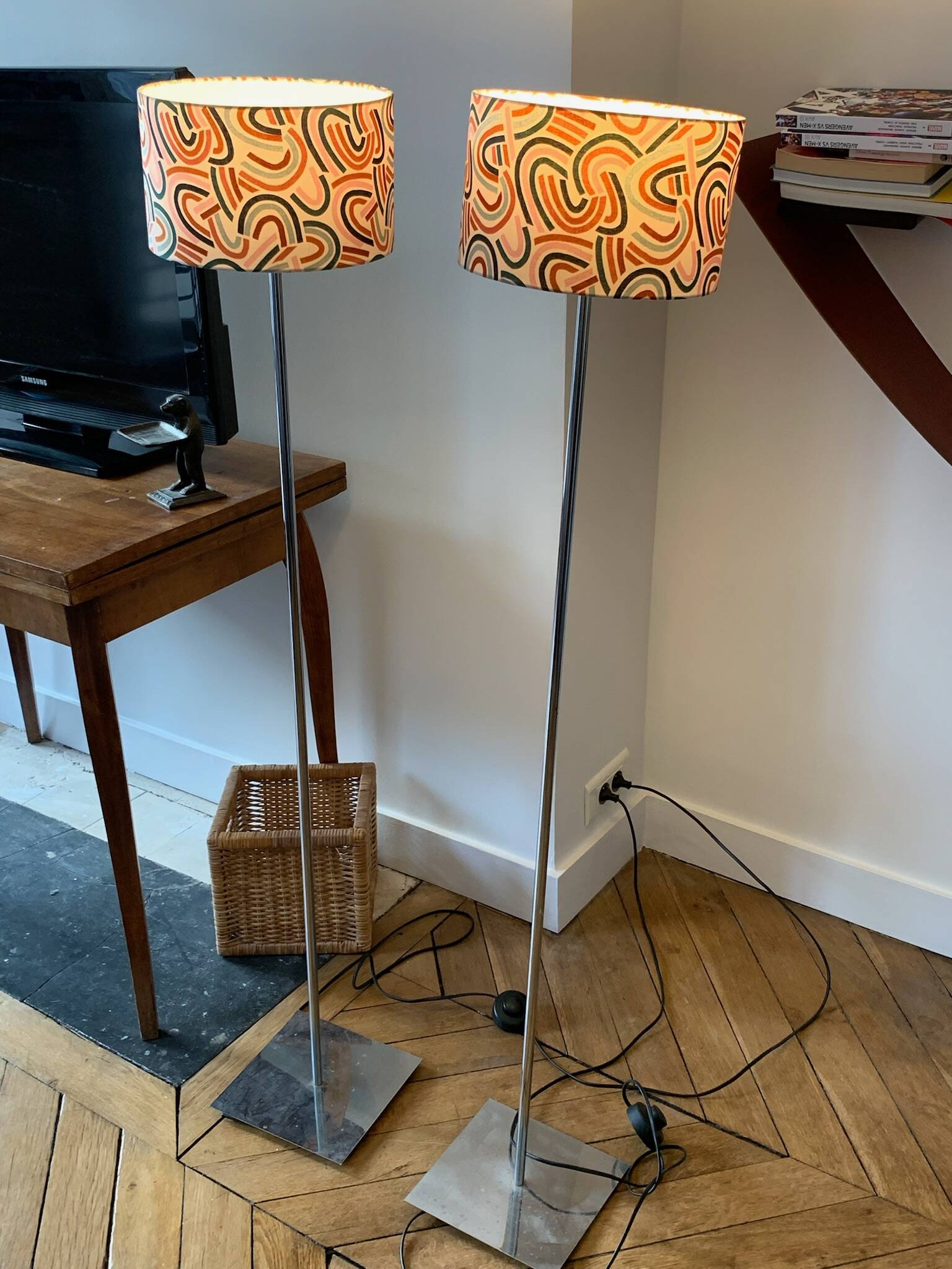 Pair of lamps with lampshades from Habitat