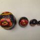 Poupees russes en bois matriochka decor de fleurs