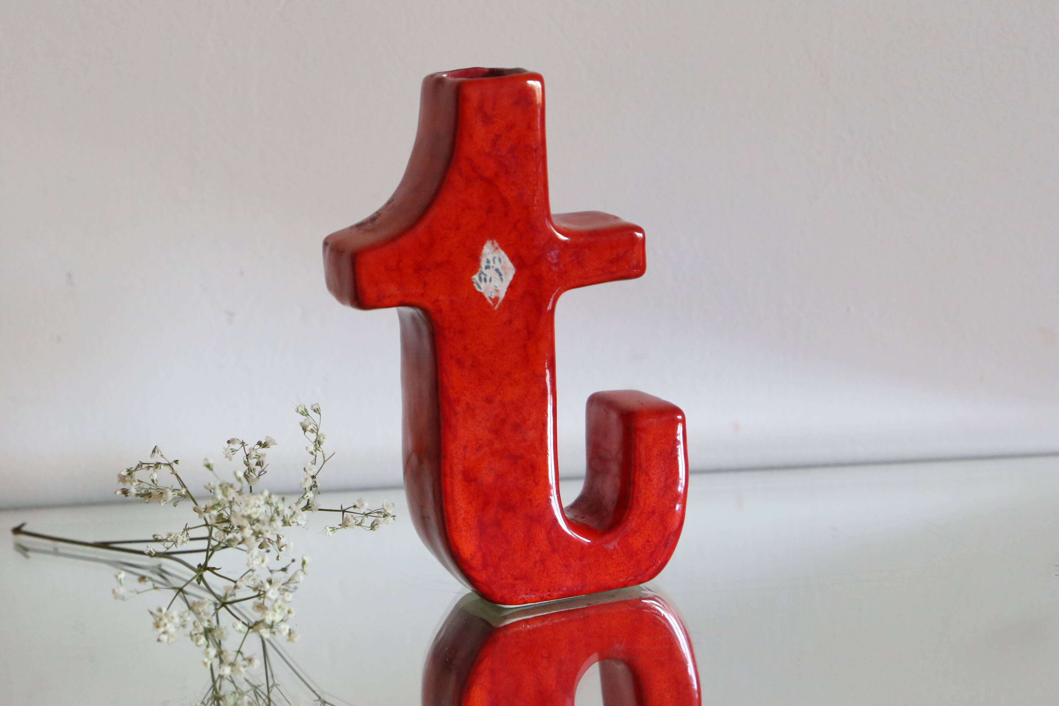 Italian ceramic vase 1970
