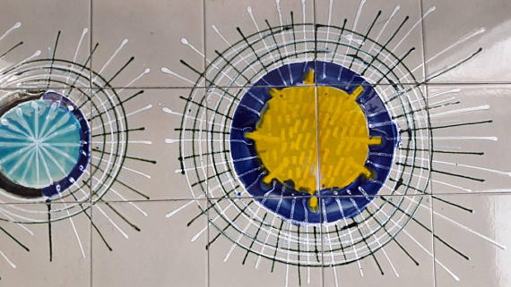 Ceramic coffee table