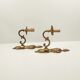 Pair of brass sconces 1 branch 29 cm
