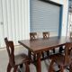 Dining table and 6 chairs by Guillerme and Chambron