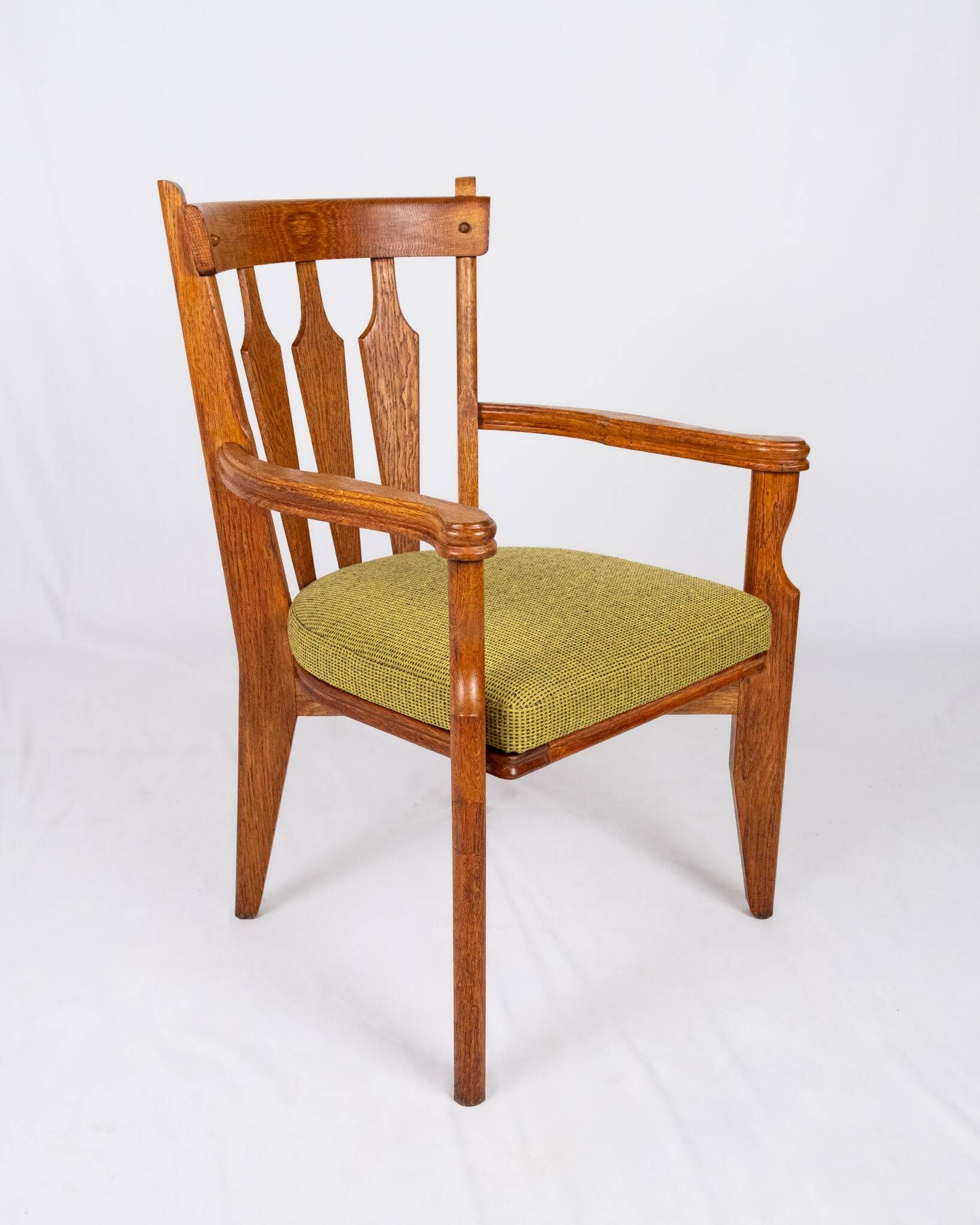 Set of 4 Guillerme and Chambron chairs, Your House, France, 1950s