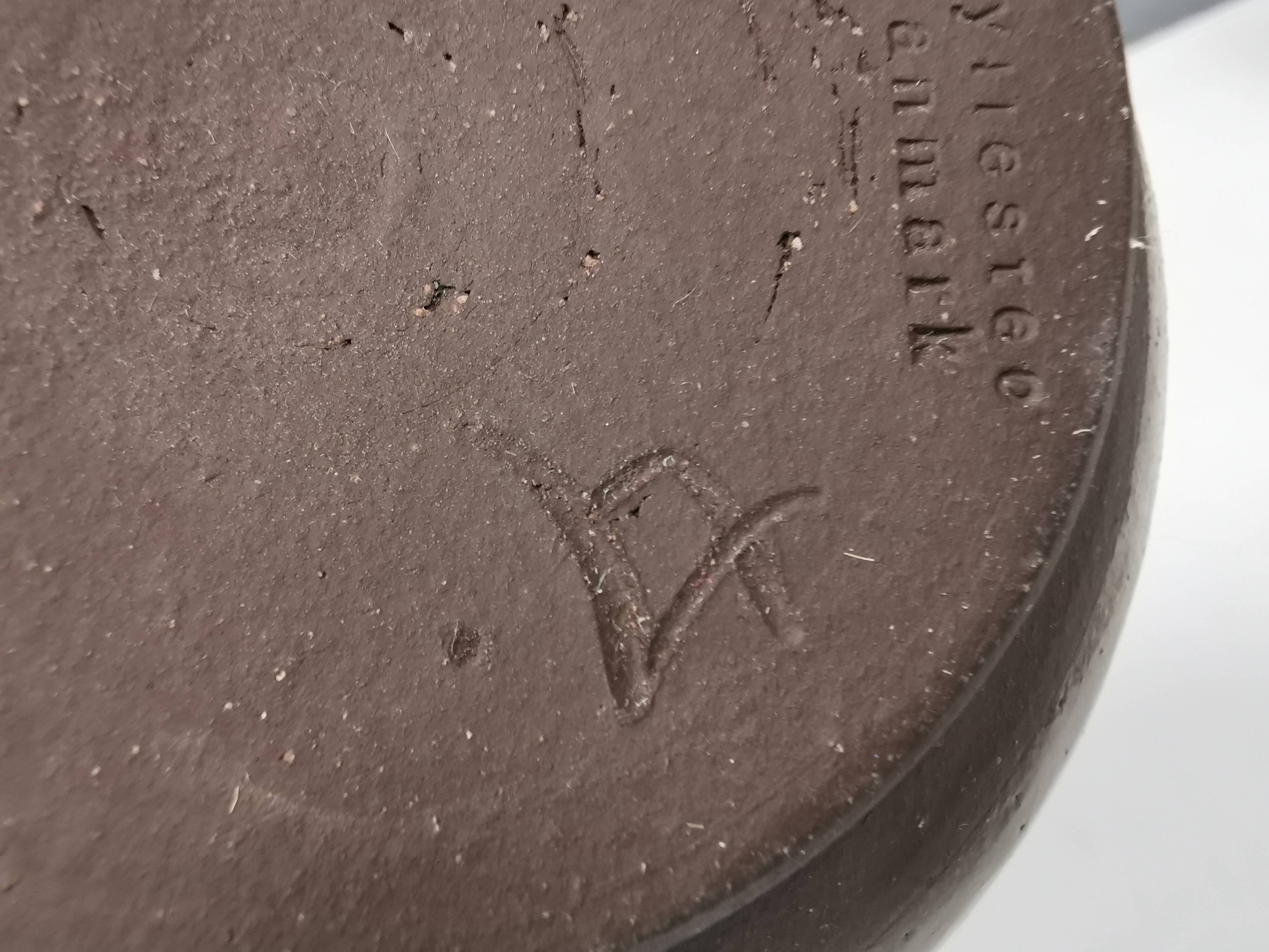 Small beautiful ceramic sugar bowl, from Hyllested Ceramics Denmark