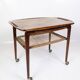 Desserte en palissandre avec étagère en osier par Johannes Andersen pour CFC Silkeborg des années 1950