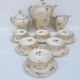 Limoges porcelain tea service, former royal factory.