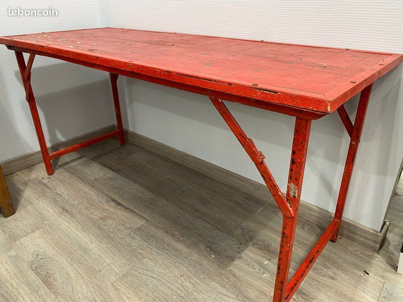 Old vintage industrial table