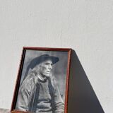 Indian portrait print wooden frame