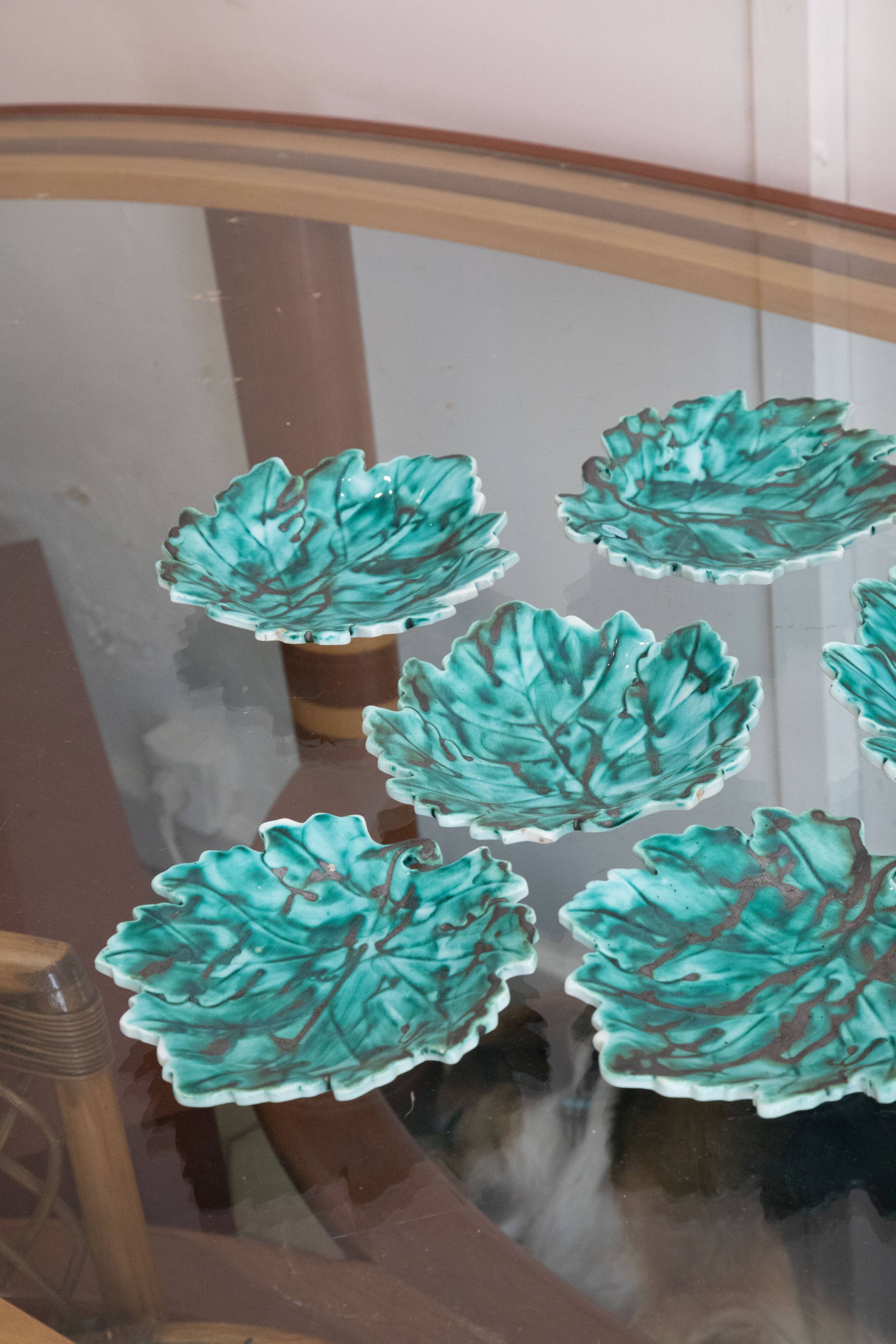 Set plates and dish Ceramic sheet Italy 70