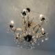 Old Venetian chandelier in crystal and bronze