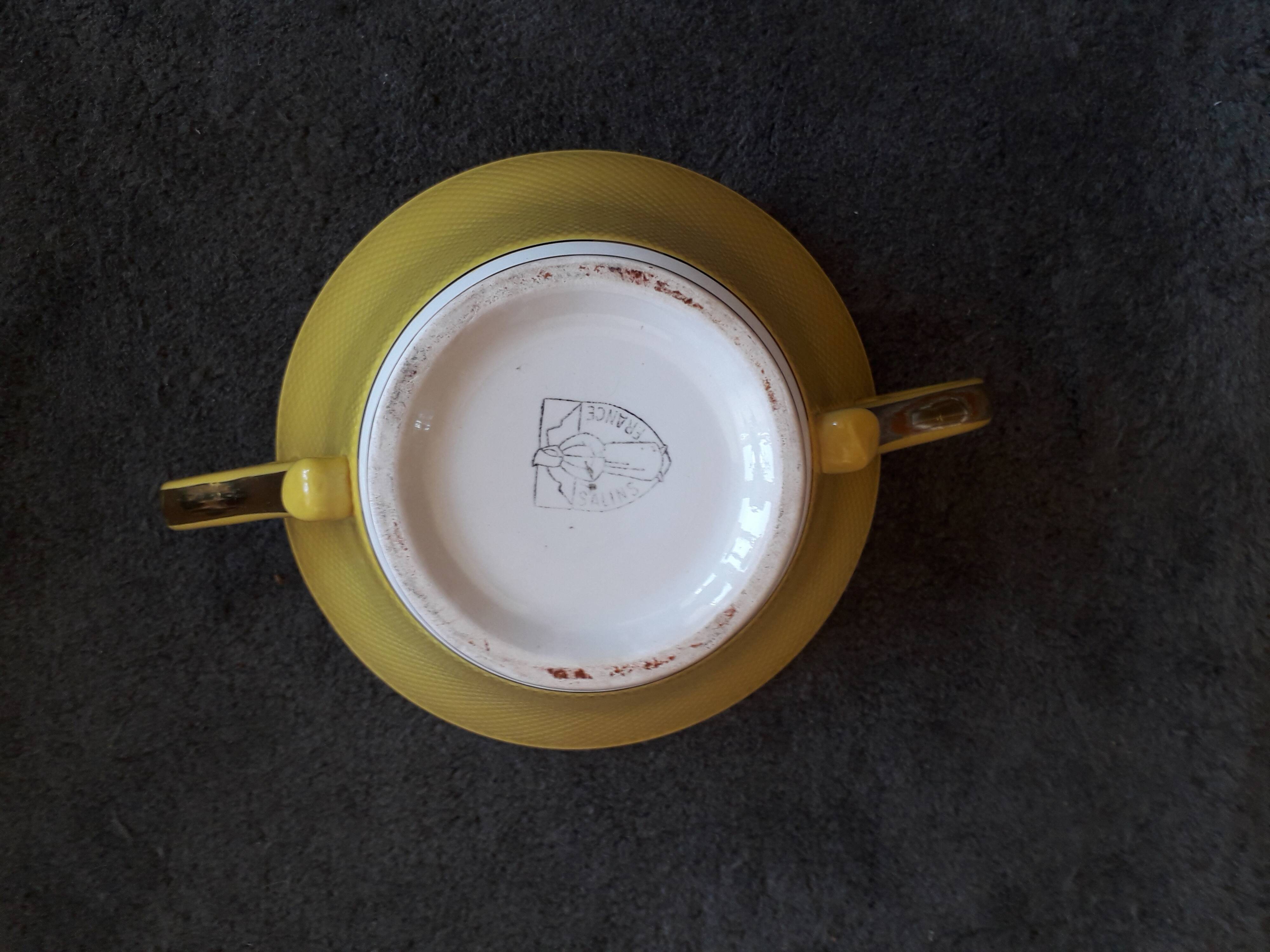 Vintage ceramic signed Salins