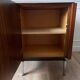 Meuble de rangement teck et chrome