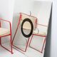 large decorative relief mirror 1980