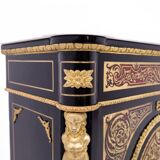 Commode boulle ancienne du milieu du 19ème siècle, France.