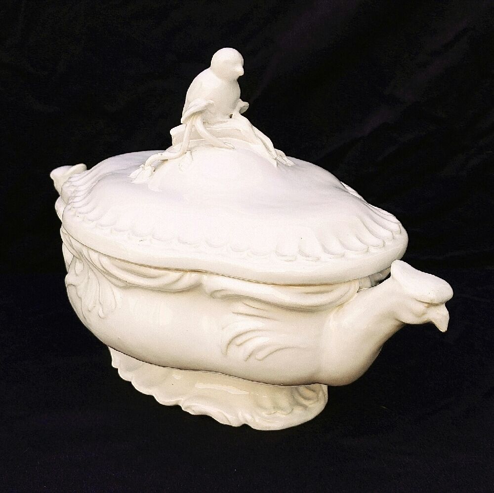 Large ceramic soup bowl Malicorne Emile Tessier