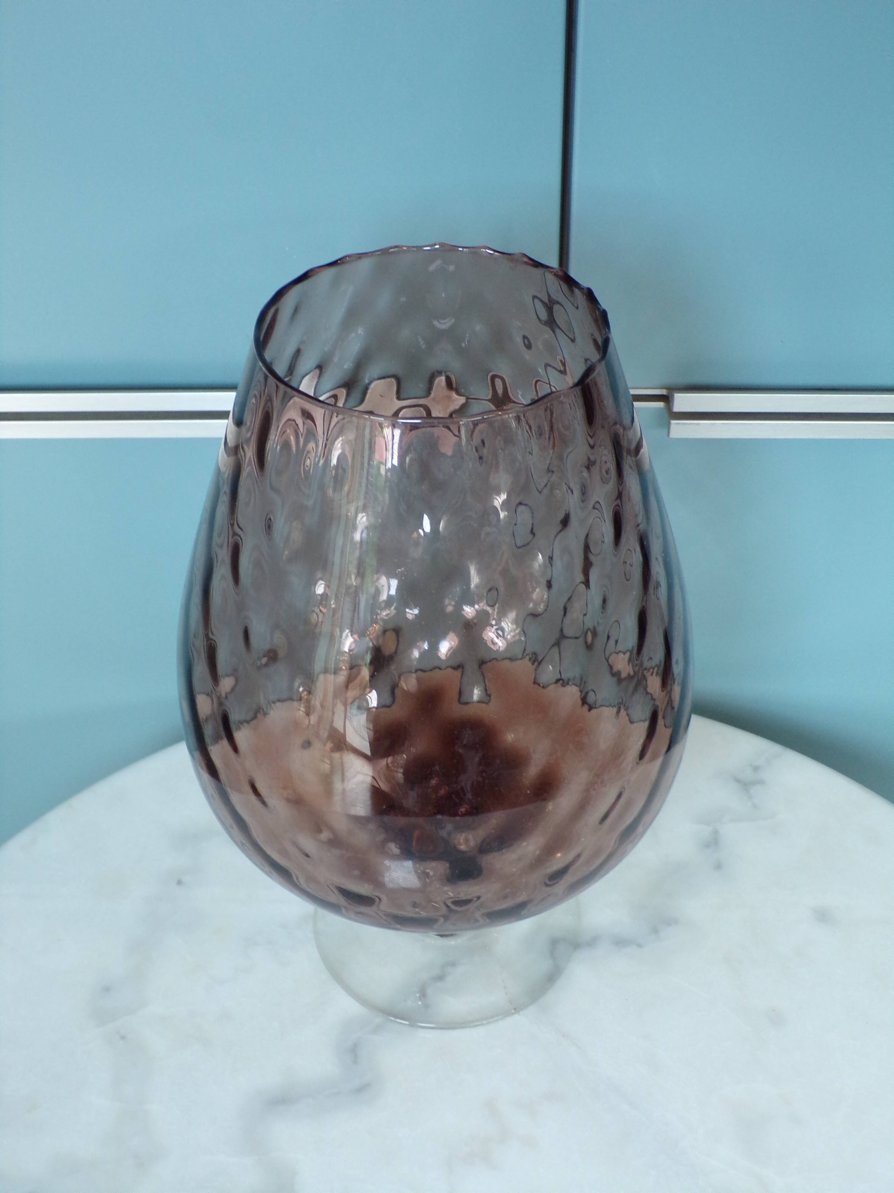 Empoli brown glass vase