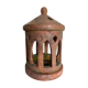Tuscan lantern garden candle holder in ancient terracotta