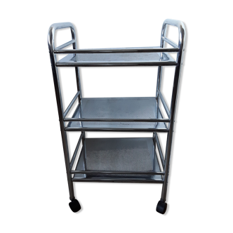 70s/80s chrome rolling table