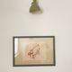 Chinese, Asian woodcut print in wooden frame