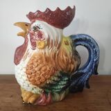 Barbotine Rooster pitcher carafe