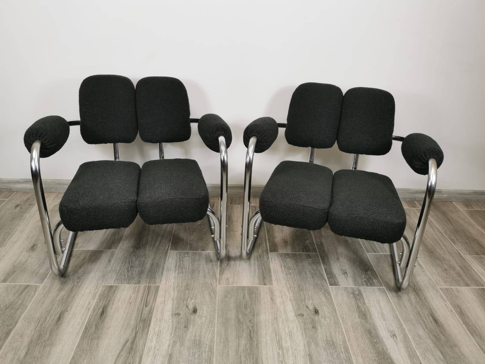 Mid-century restored armchairs