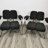 Mid-century restored armchairs