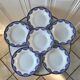Set of 6 hollow plates Digoin Sarreguemines model Capri Casino 50s