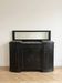 Art Deco buffet from the 1930s in black wood and marble.