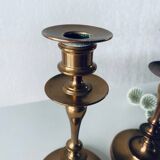Pair of bronze candlesticks