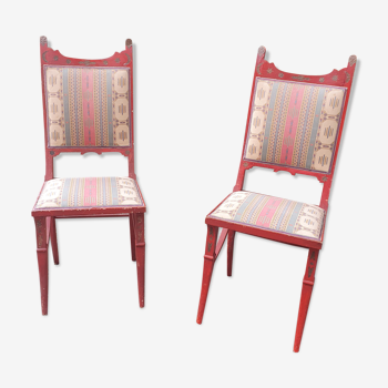 Ancienne paire de chaises orientale