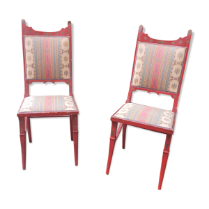 Ancienne paire de chaises orientale