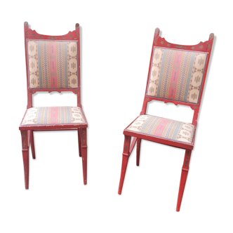 Ancienne paire de chaises orientale