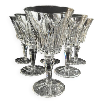 6 Verres à vin taille n° 3 - Saint Louis service Camargue