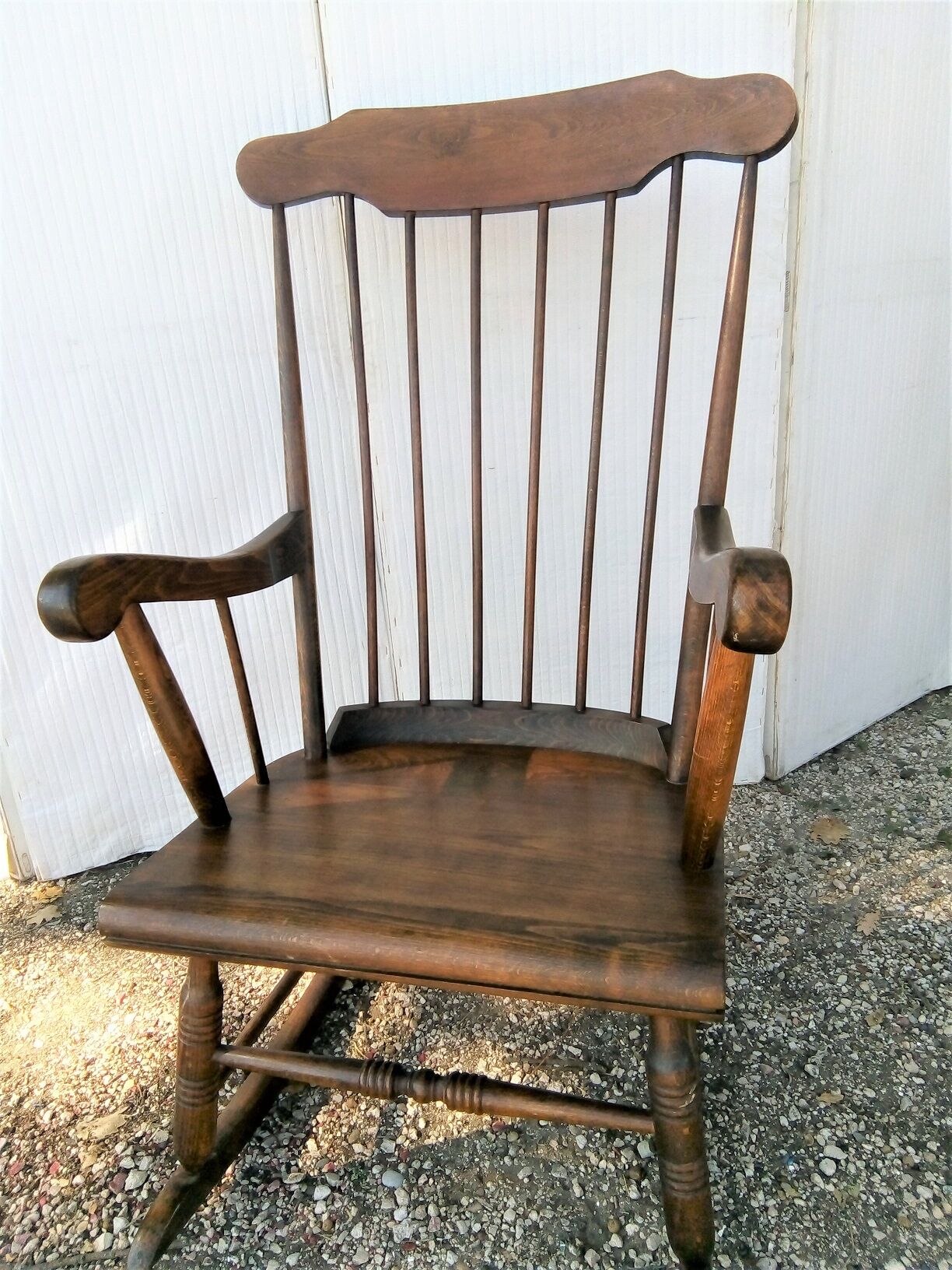 Rocking chair wooden armchair 1960