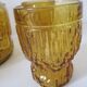 Yellow amber vintage - decanter and glasses water service