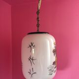 Opaline chandelier 1950