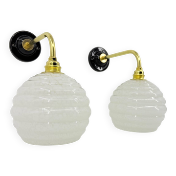 Appliques verre de Clichy