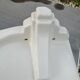 Bathroom shelf in antique ceramic