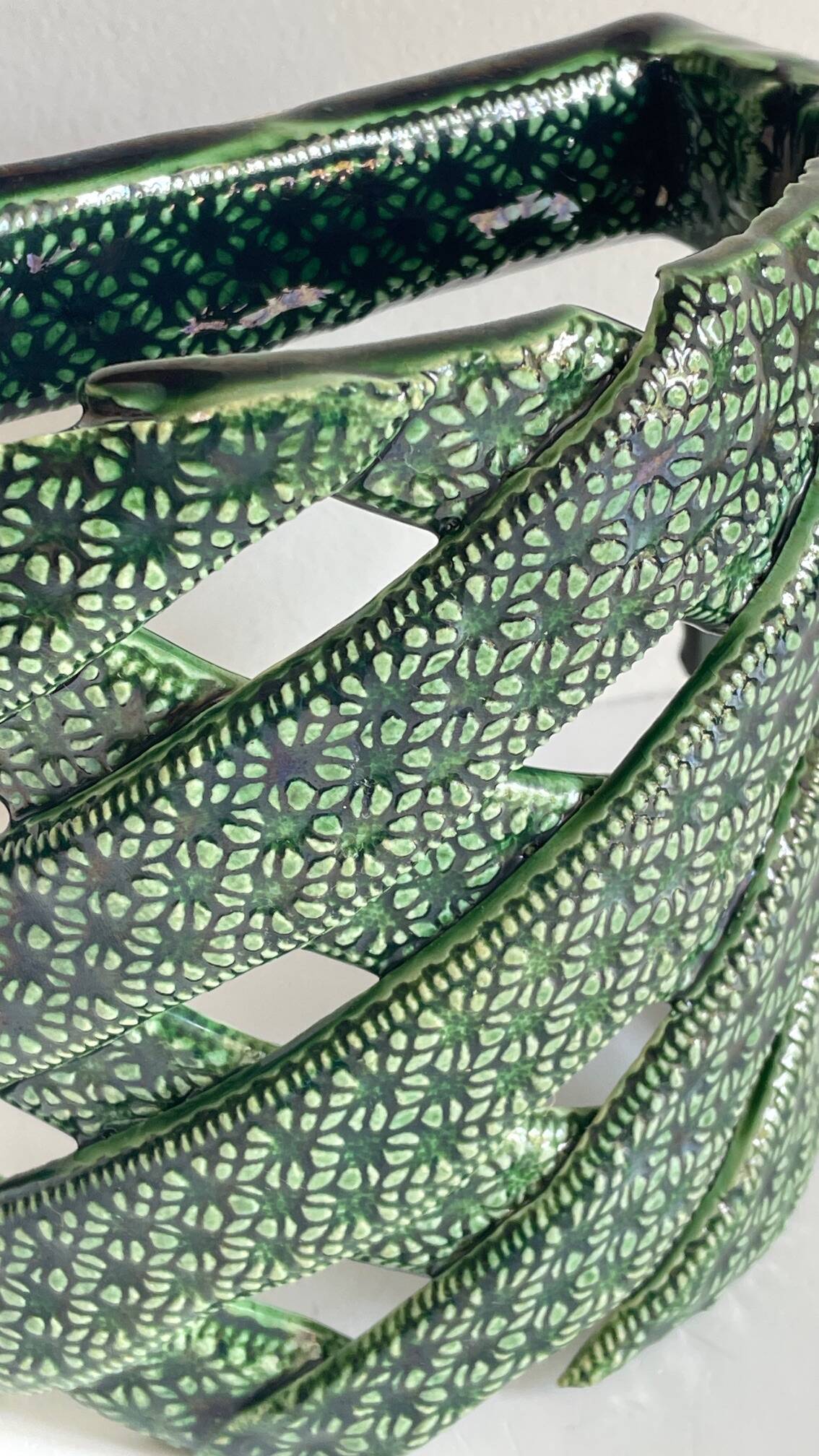 Wall lamp ceramic craftsmanship vintage