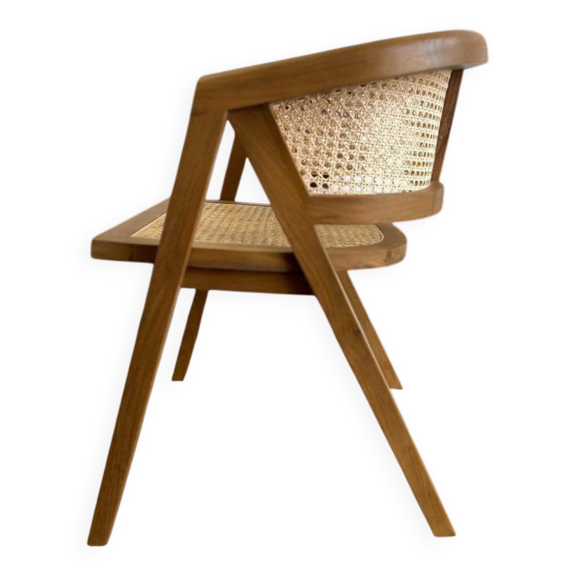 Curved 'Wabisabi' dining chair