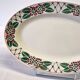 Antique oval dish from Sarreguemines, "Turbigo" model