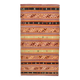 6x12 Soft Orange & Red Turkish Kilim Rug, 180x340Cm