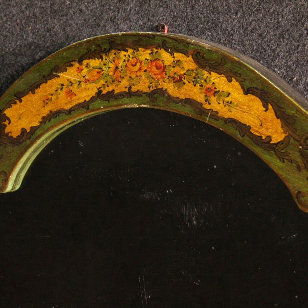 Mirror wooden lacquered and painted 83x115cm