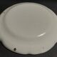 Earthenware plate with rooster and cherry decor, Hadancourt art earthenware factory, Milie
