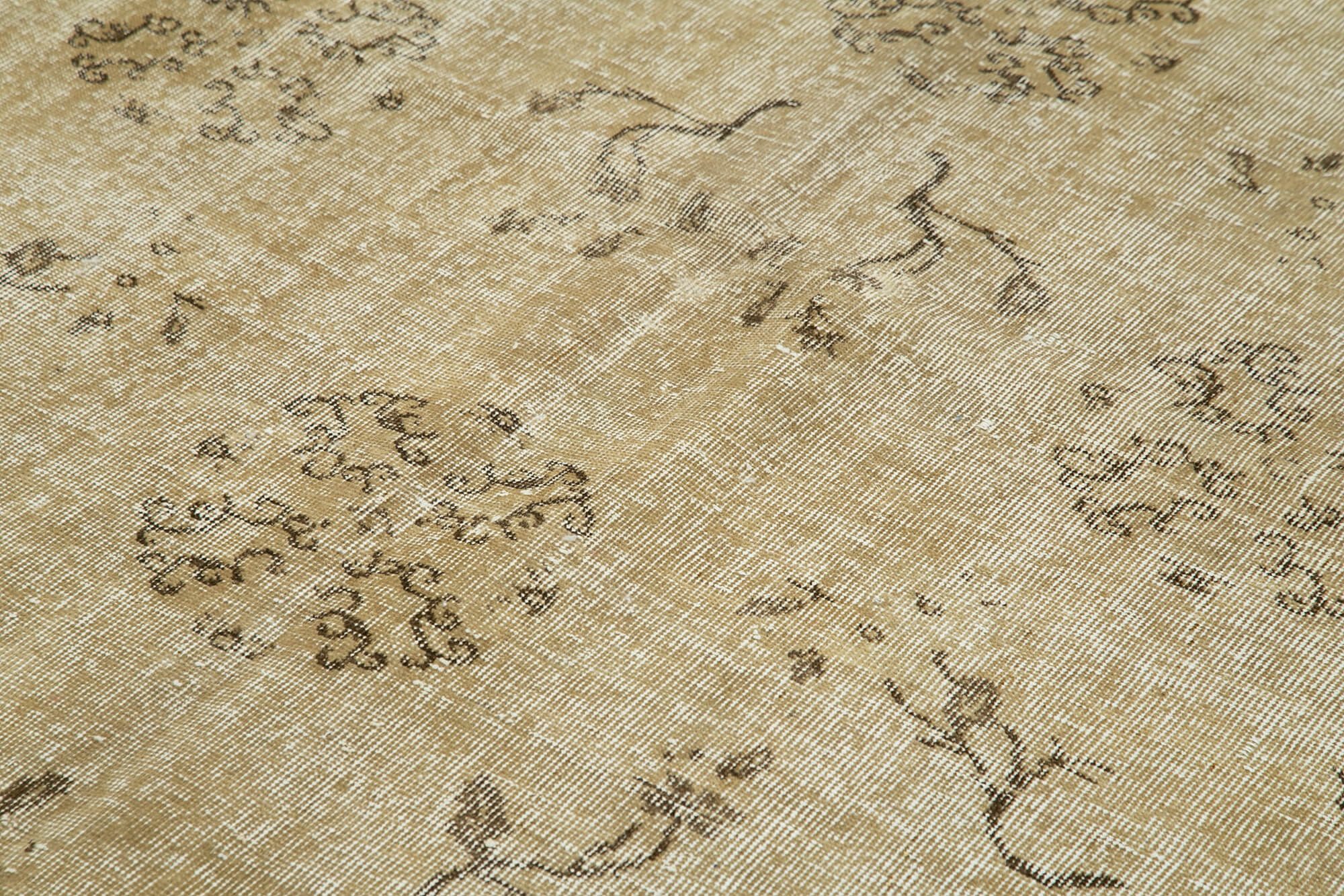 Handmade oriental beige rug 201 cm x 300 cm