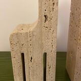 Travertine giraffe bookends, Fratelli Mannelli, Italy, 1970s
